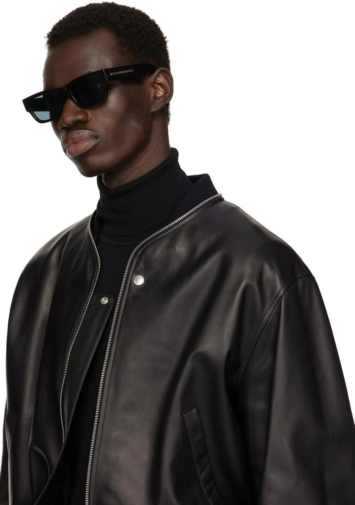 Prada Black Iconic Metal Plaque Sunglasses 4