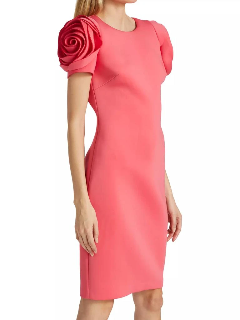 Badgley Mischka Rosette Cocktail Dress 4