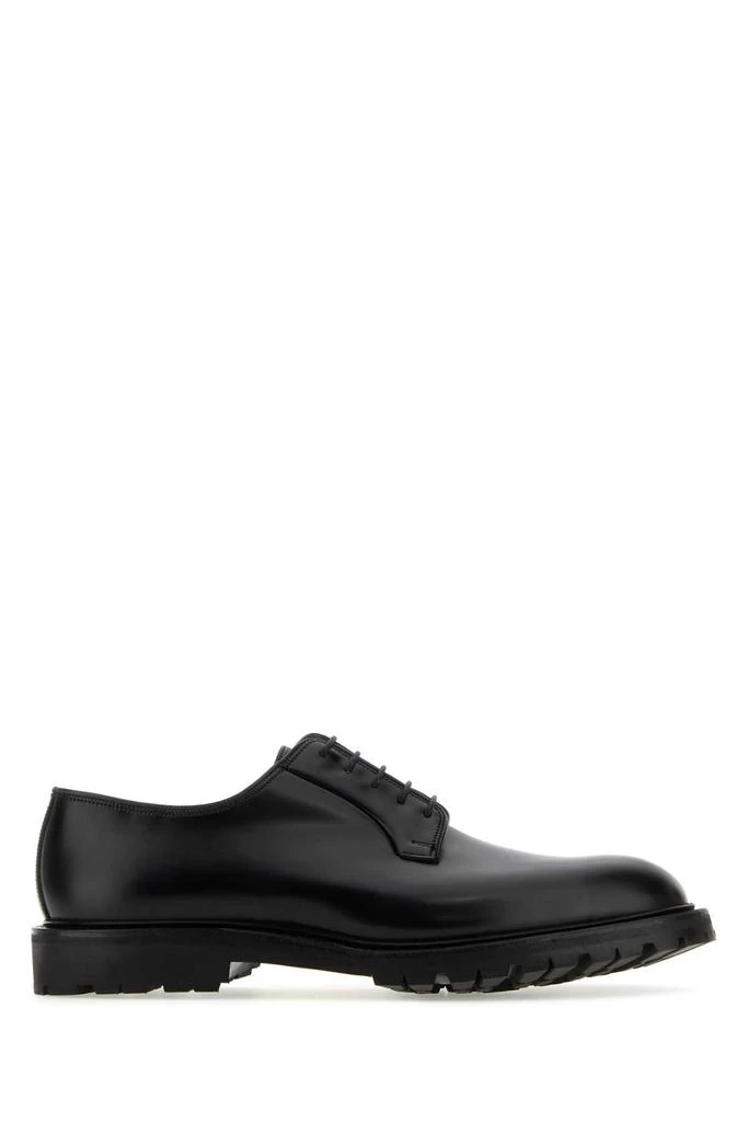Crockett & Jones Black Leather Lanark 3 Lace-up Shoes - BeyondStyle