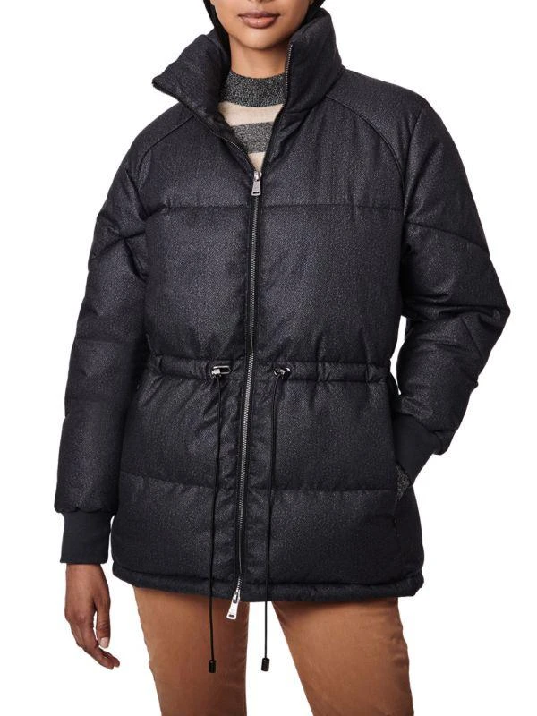 Bernardo Herringbone Puffer Jacket 1