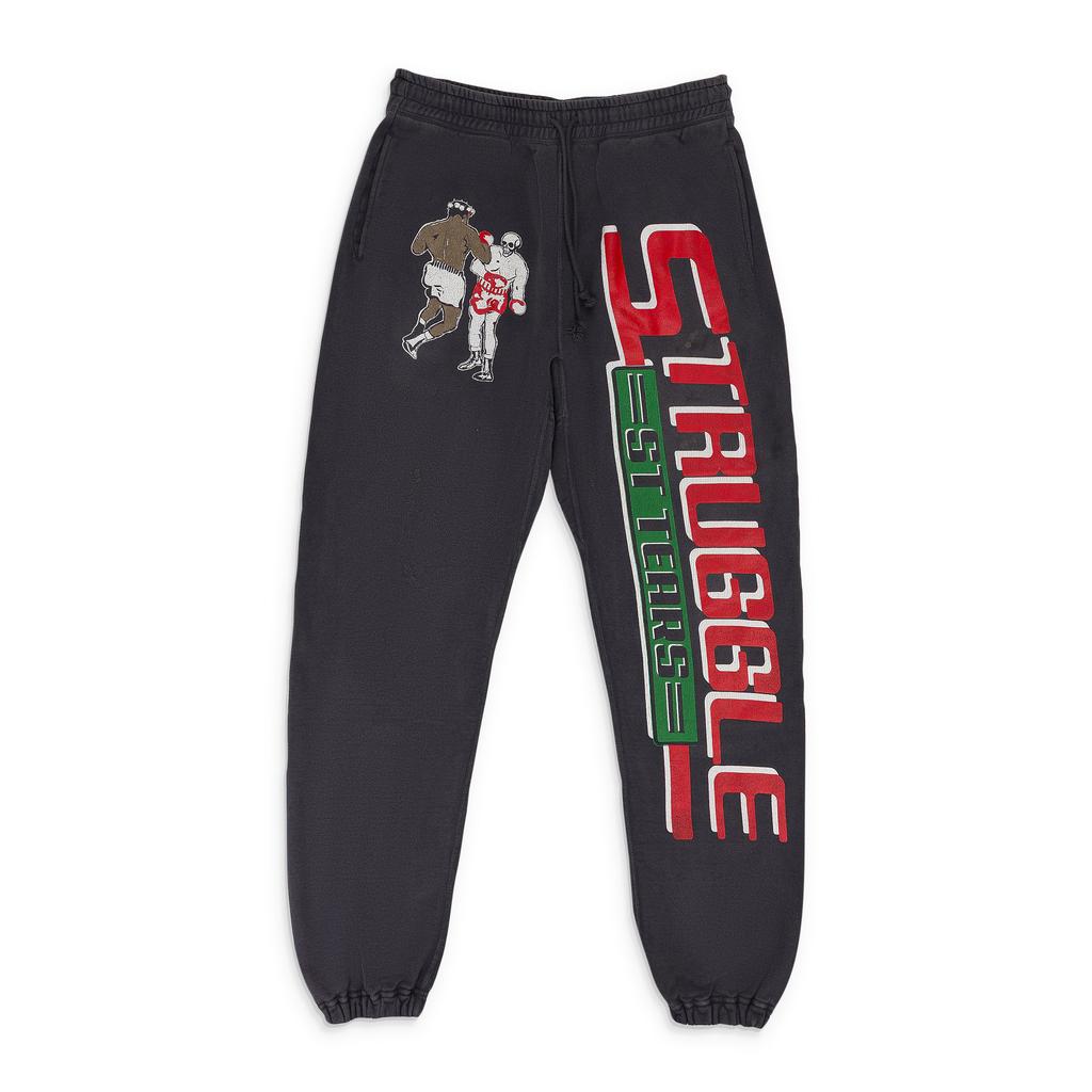 Saint Michael BLACK DENIM TEARS STRUGGLE SWEATPANTS