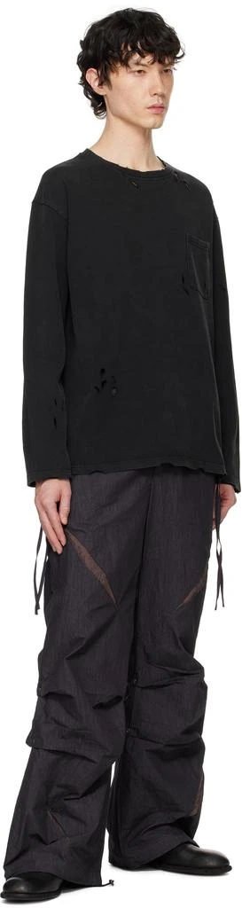 Professor.E Black Destroyed T-shirt 4