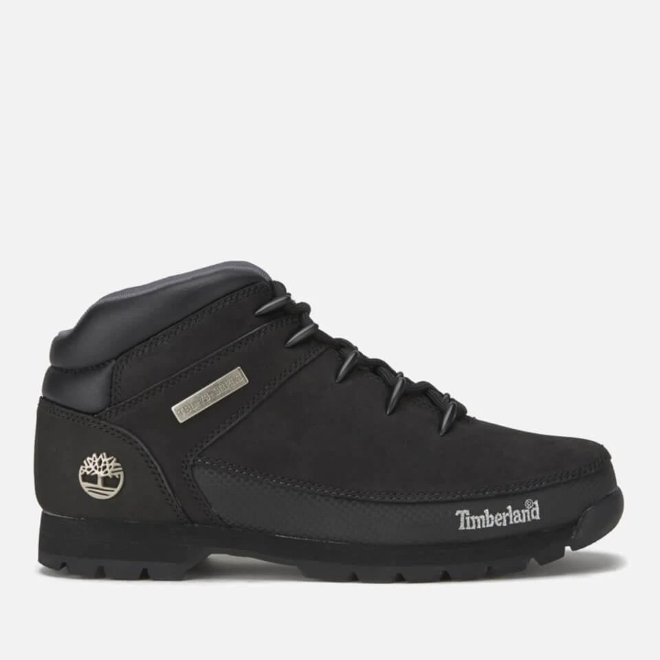 Timberland TIMBERLAND MEN'S EURO SPRINT LEATHER HIKER BOOTS - BLACK 1