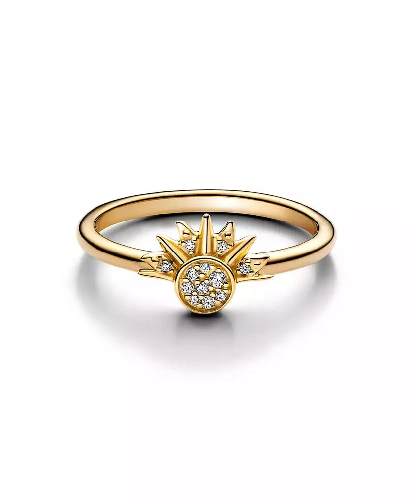 PANDORA Cubic Zirconia Moments Celestial Sparkling Sun Ring 1