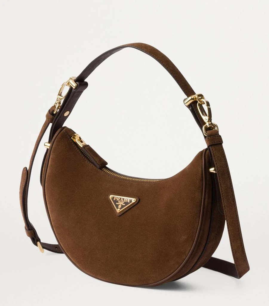 Prada Suede Arqué Shoulder Bag 8