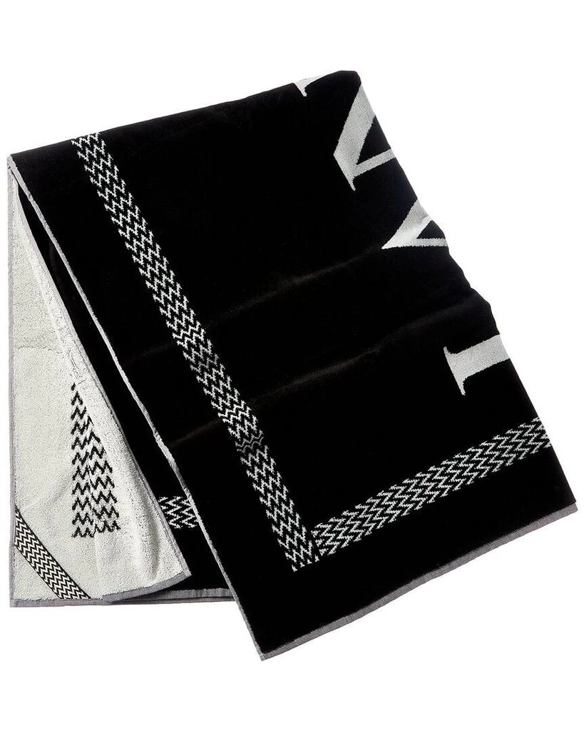 Lanvin LANVIN Logo Jacquard Wool Towel 1