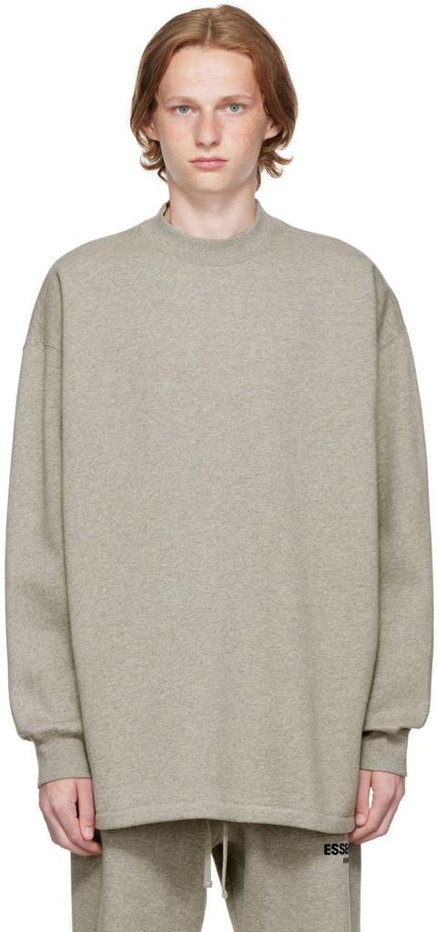 Essentials Gray Relaxed Sweatshirt