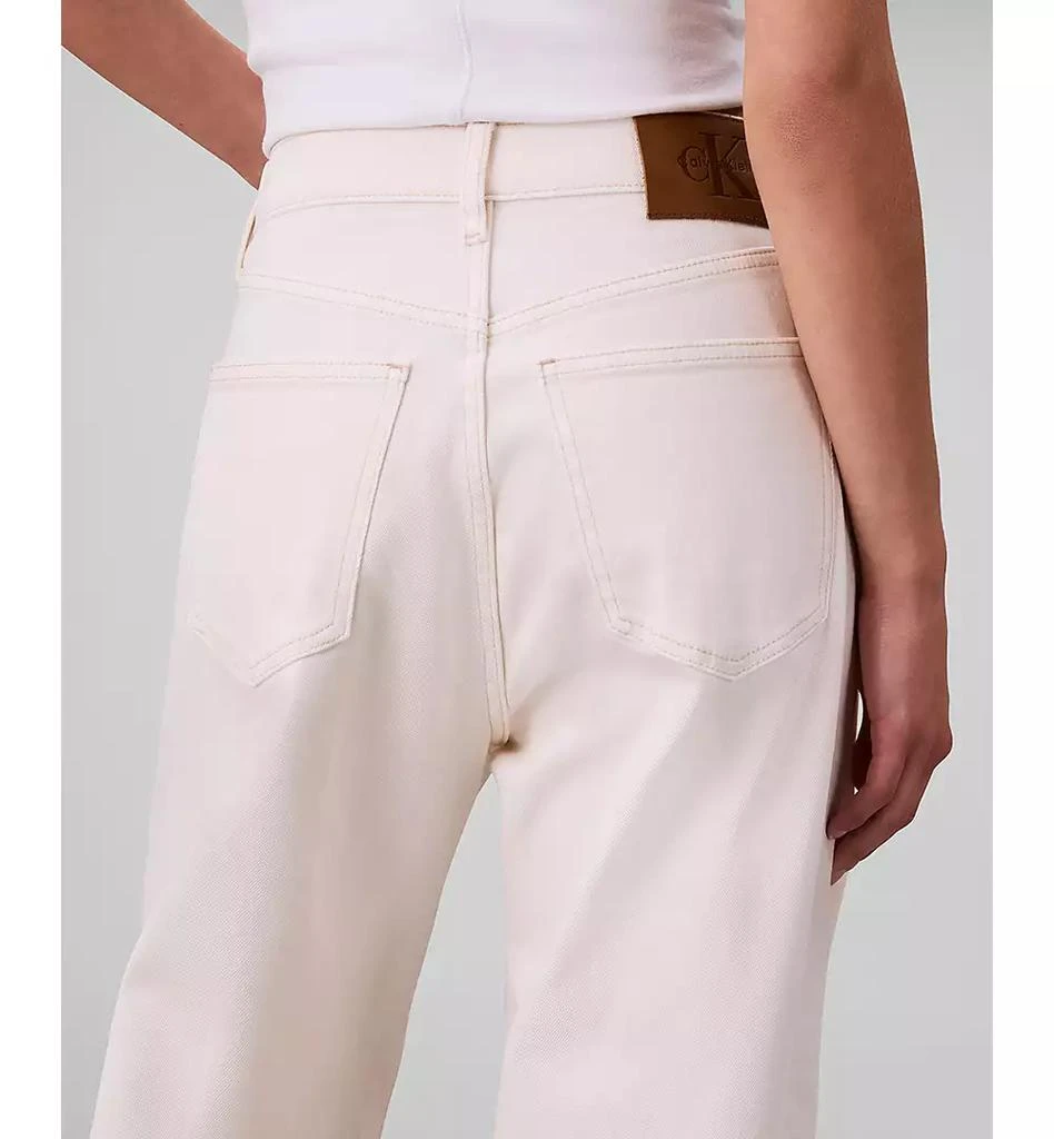 Calvin Klein Women's Seamed High-Rise Barrel Jeans 4