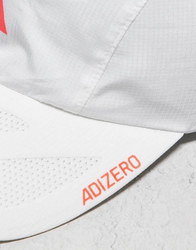 Adidas adidas Running Adizero lightweight climacool cap in white 2