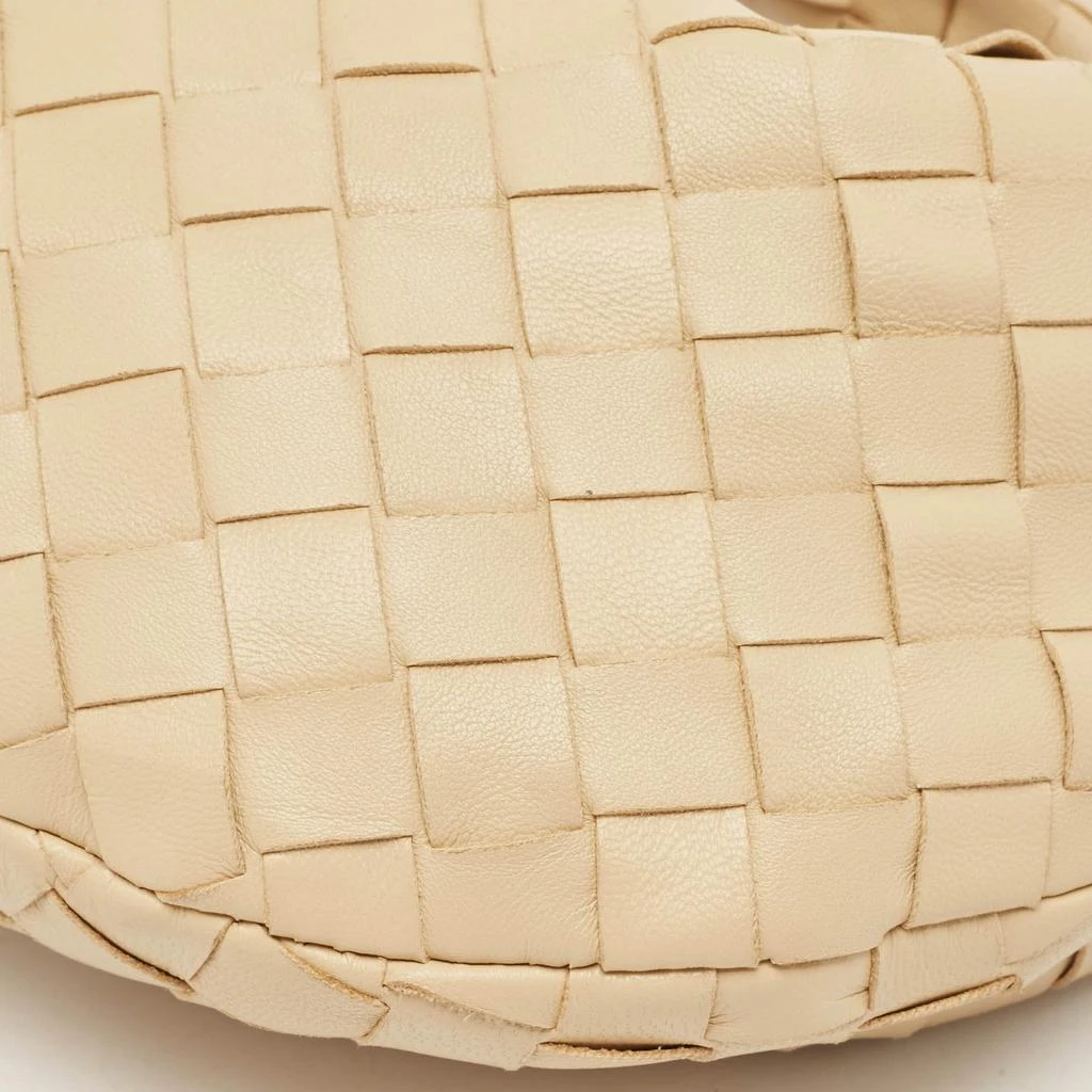 Bottega Veneta Bottega Veneta Beige Intrecciato Suede Mini Jodie Hobo 11