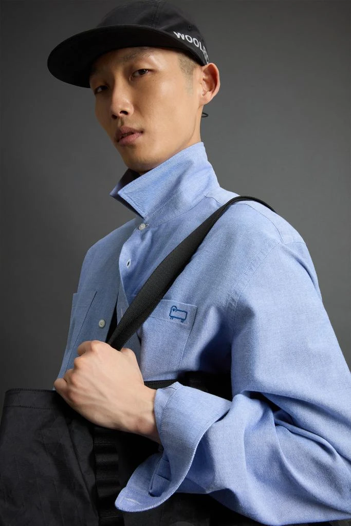 Woolrich Pure Cotton Oxford Shirt by Todd Snyder - Men - Blue 4