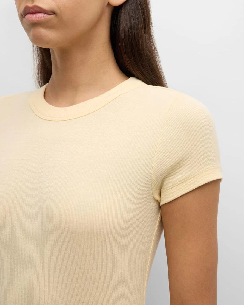 FRAME Ribbed Crewneck Baby Tee 4