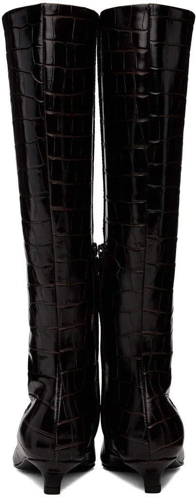 Totême Brown 'The Slim' Knee-High Boots 2