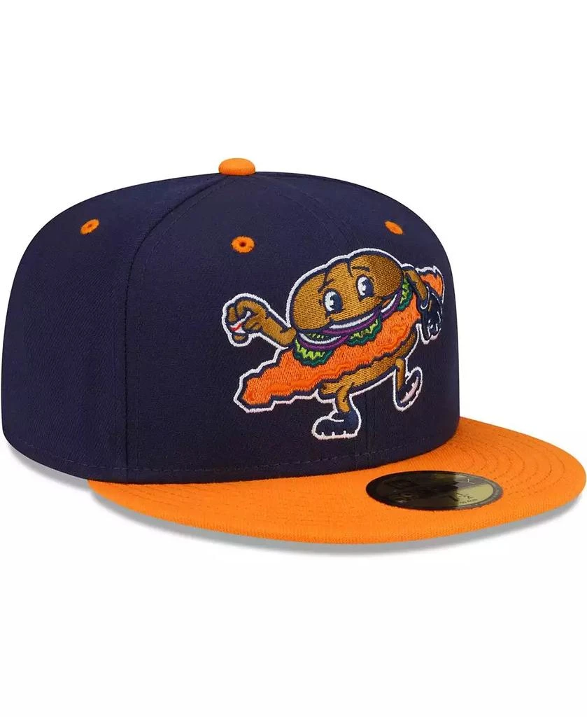 New Era Men's Navy/Orange Peoria Chiefs Theme Night 59FIFTY Fitted Hat 3