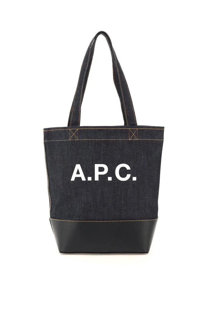 A.P.C. axel small denim tote bag 1