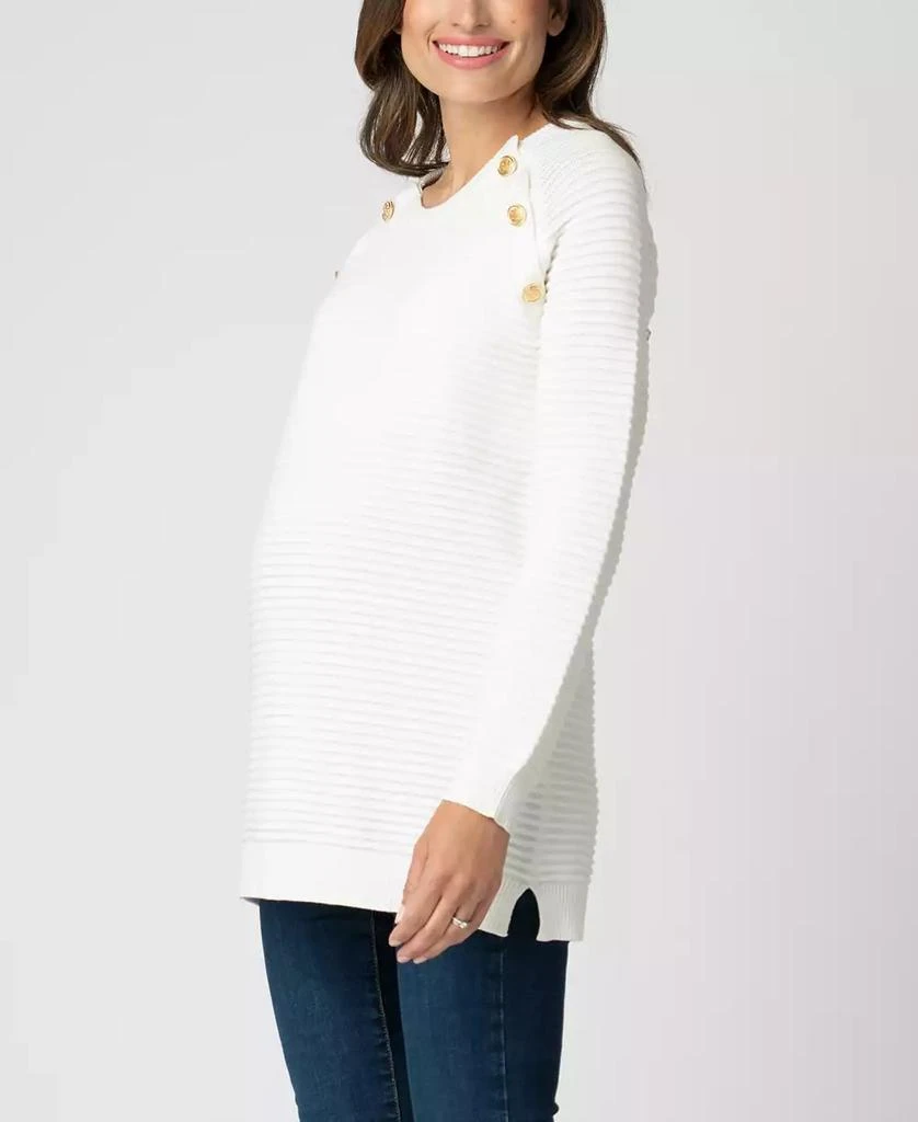 Seraphine Women's Cotton Maternity to Nursing Sweater 1