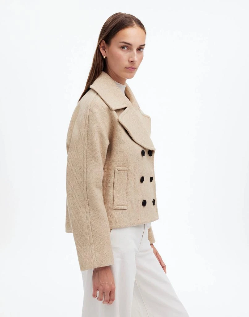 Madewell Oversized-Collar Short Peacoat 2