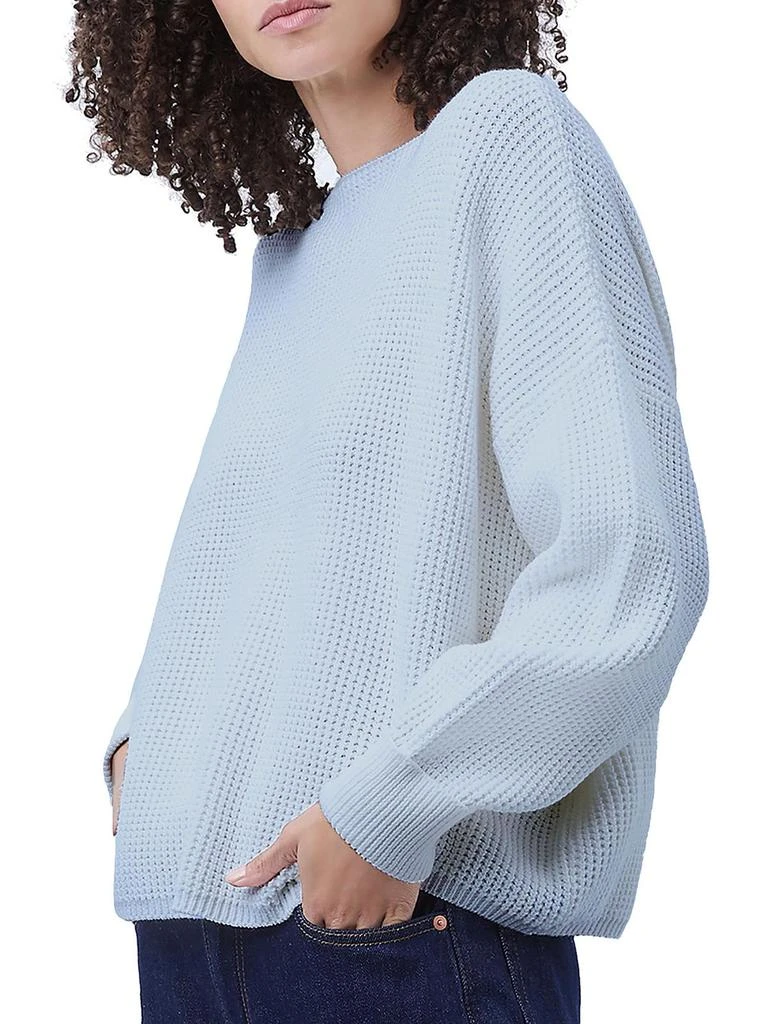 French Connection Millie Mozart Womens Waffle Knit Boat Neck Sweater 5