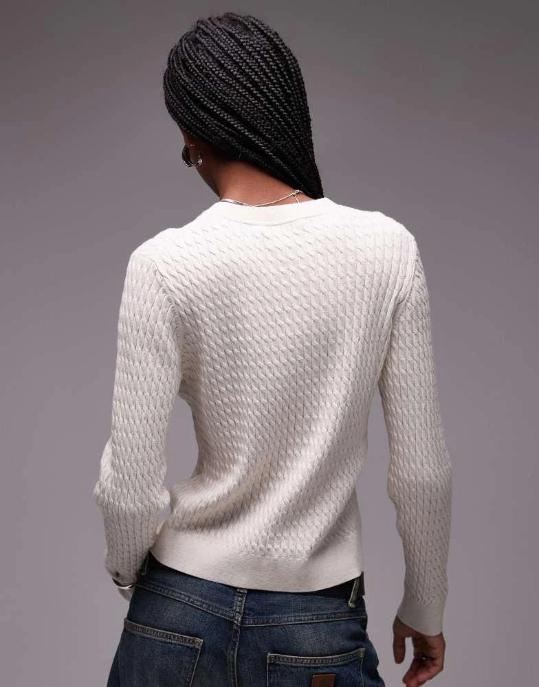 Tommy Hilfiger Tommy Hilfiger cable sweater in Beige 4