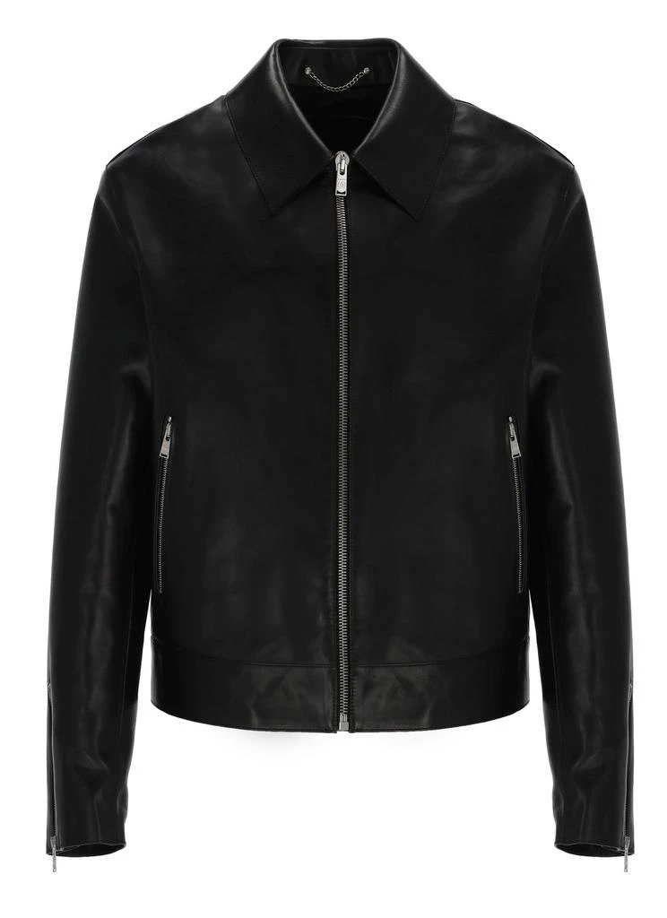 Lanvin Lanvin Zipped Leather Jacket 1