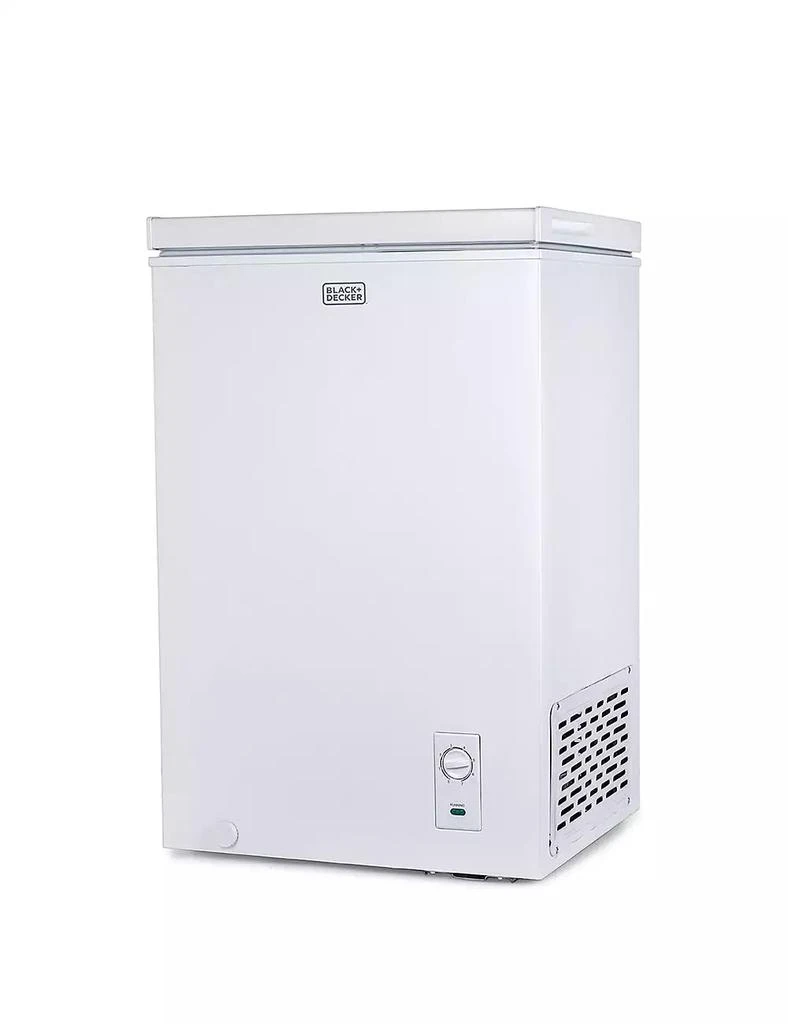 Black & Decker BLACK+DECKER 2.7 Cu. Ft. Compact Chest Freezer, Deep Freezer Holds Up To 94.5 Lbs. of Frozen Food, Removable Storage Basket, Mechanical Temperature Control, Manual Defrost, R600a Refrigerant, BCFK726, White 1