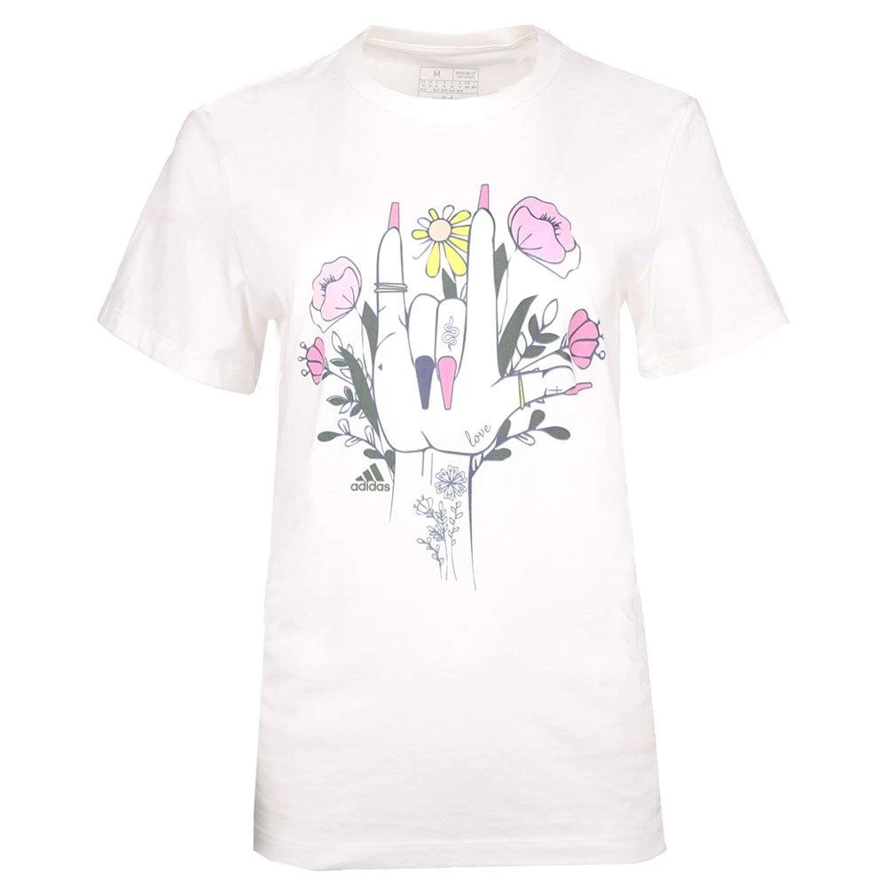 Adidas Ilu Hand Graphic Crew Neck Short Sleeve T-Shirt