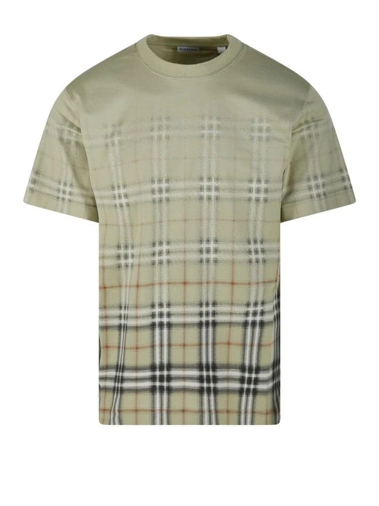 Burberry Burberry Gradient Check Crewneck T-Shirt from Cettire