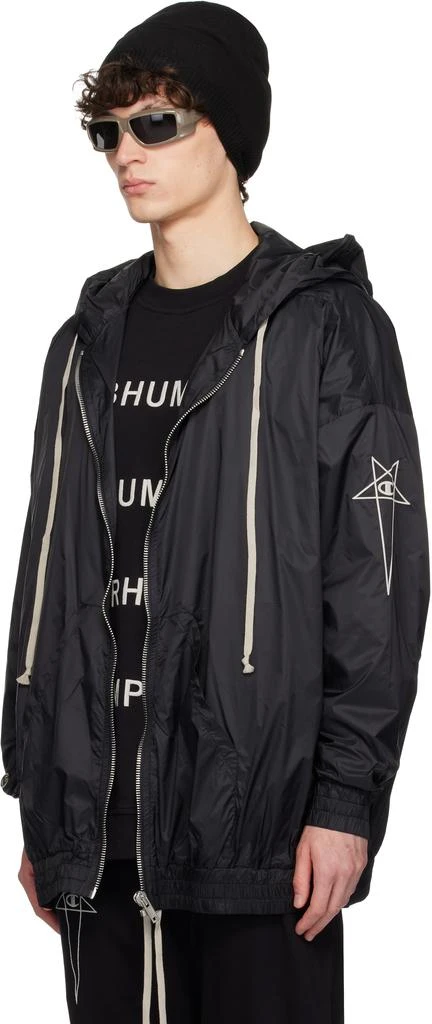Rick Owens Black Champion Edition Jumbo Jason
s Hoodie 4