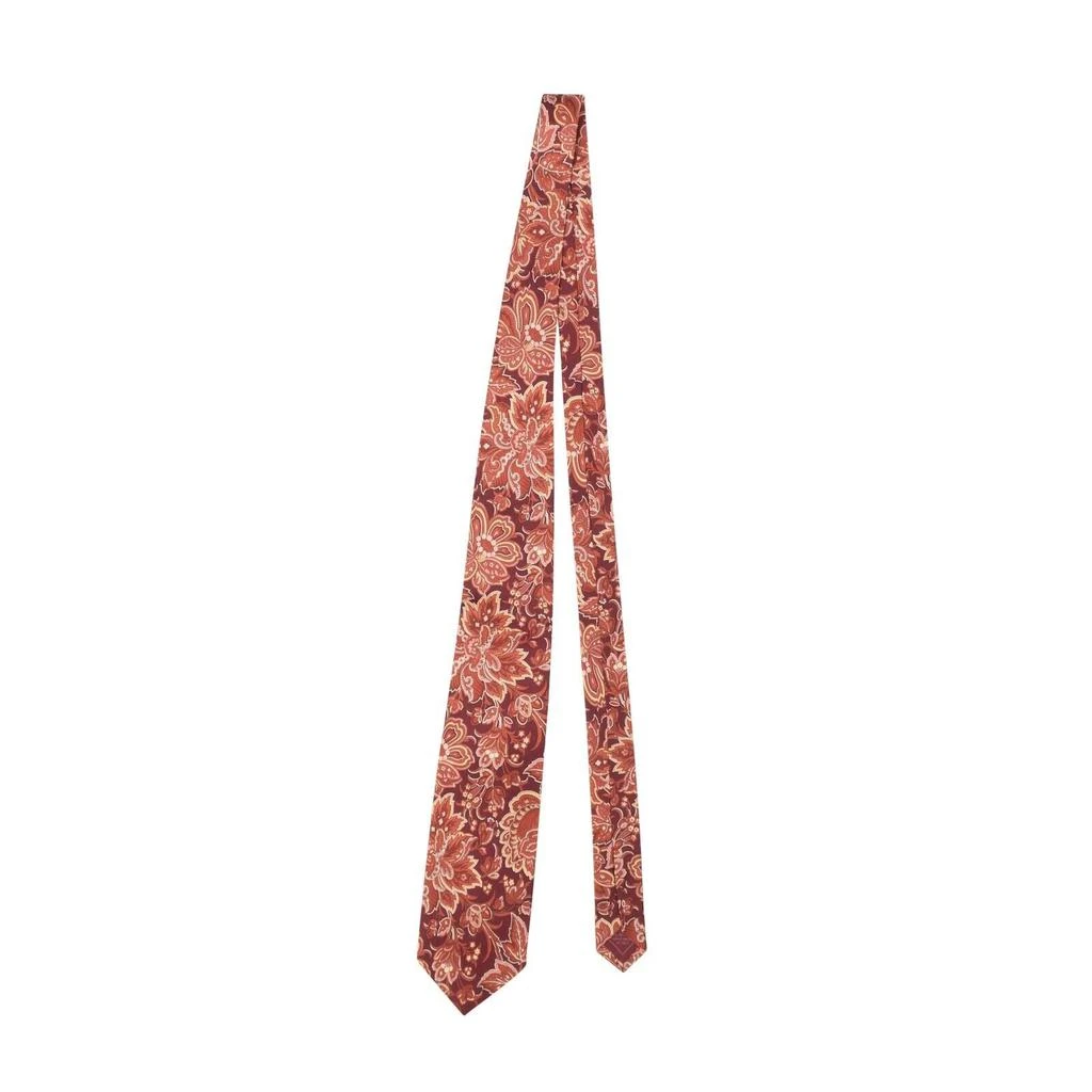 Brioni Silk Handmade Paisley Tie - Red 3