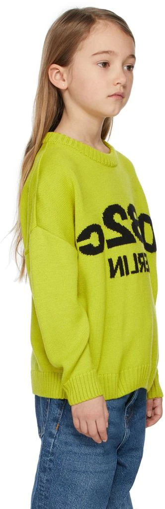 032c SSENSE Exclusive Kids Green Selfie Sweater 3