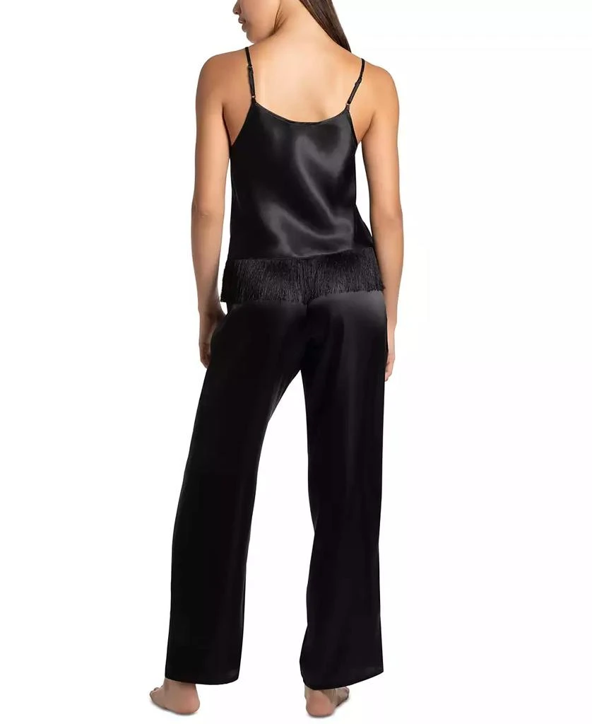 Linea Donatella Women's 3-Pc. Satin Fringe Sleep Set 2