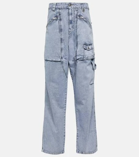 Isabel Marant Paciane wide-leg cargo jeans 1