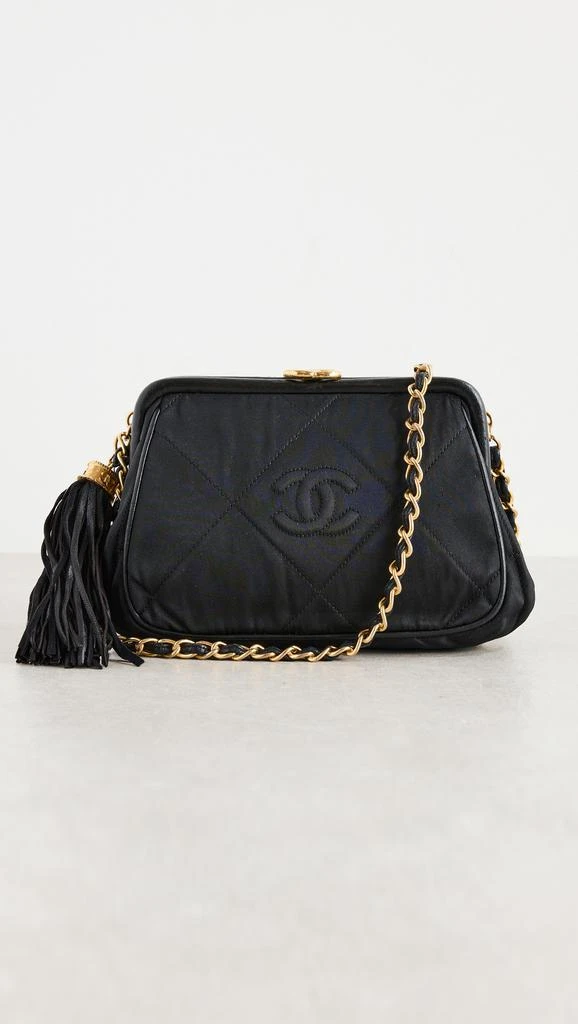 Shopbop Archive Chanel Fringed Chain Shoulder Bag Satin 6