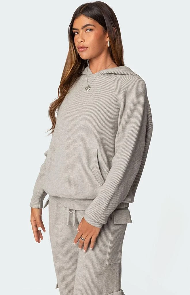 Edikted Wynter Oversized Knit Hoodie 3