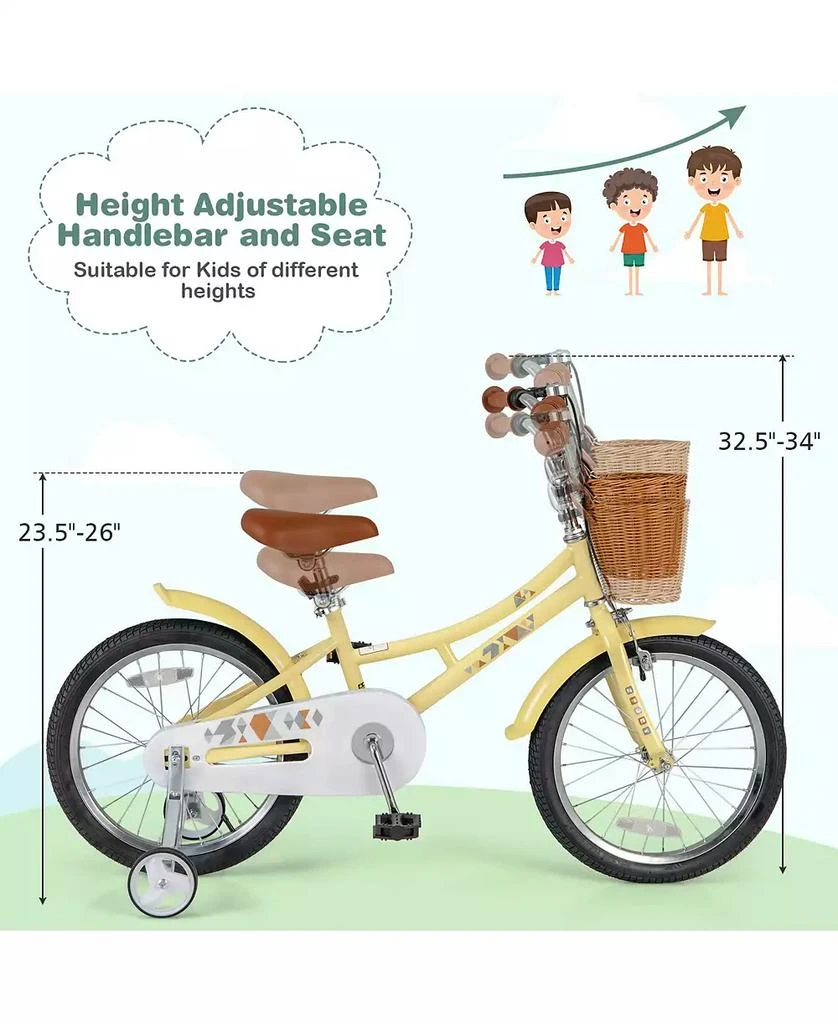 Slickblue 4–7 Year Old Kids Bicycle with Bell, Reflectors, and Adjustable Height Features 5