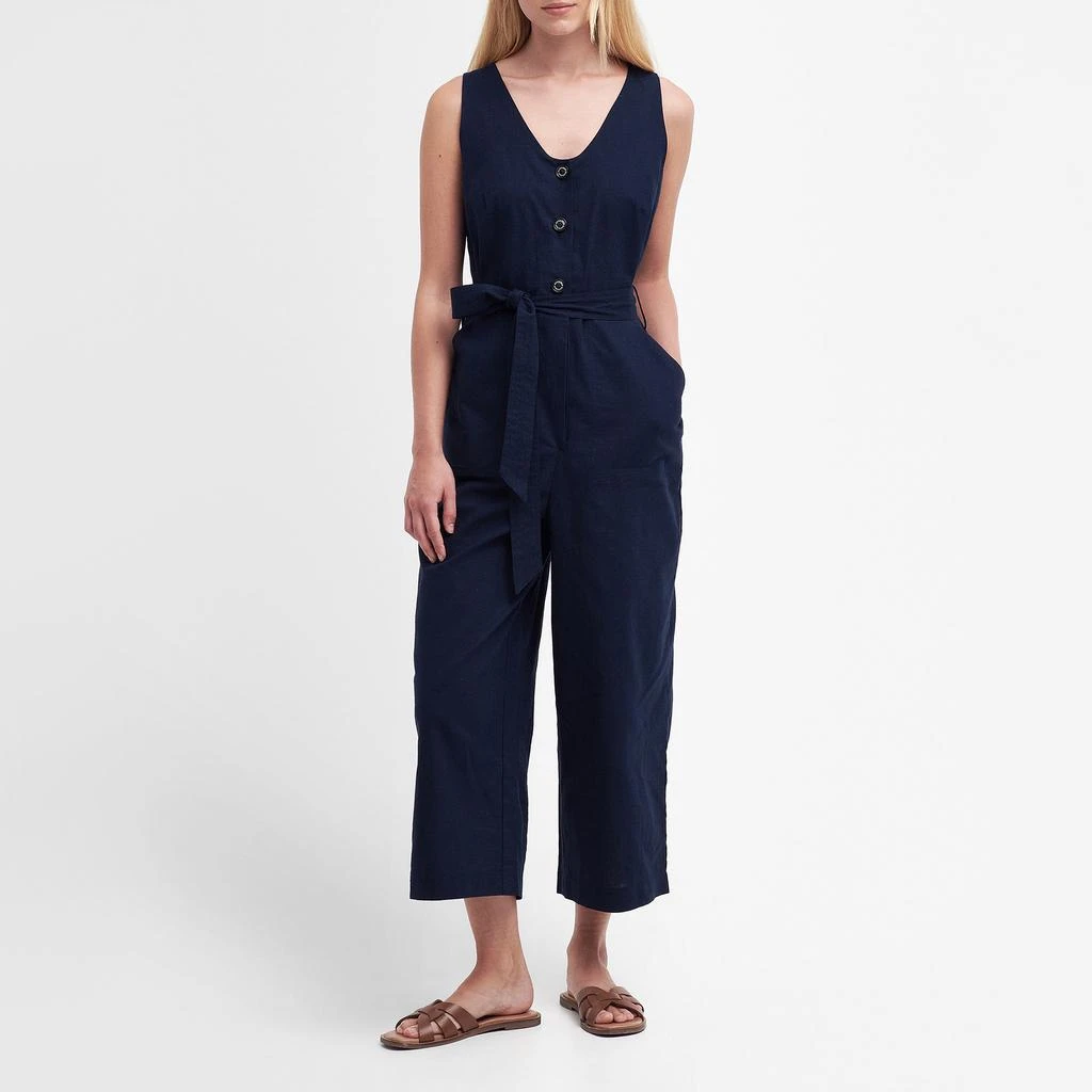 Barbour Penrose Cotton and Linen-Blend Jumpsuit 1