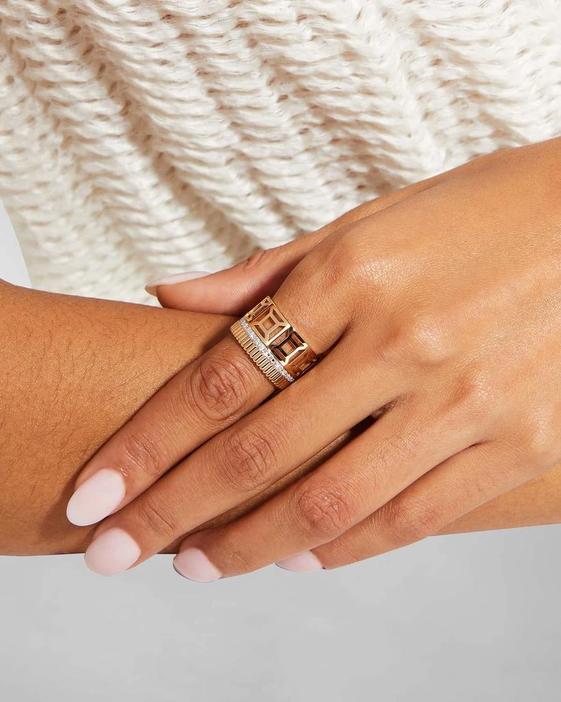 Boucheron Quatre 18K Yellow Gold Radiant Openwork Ring 2