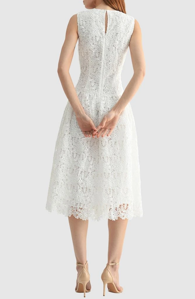 Mila Mae Floral Embroidered Sleeveless Midi Dress in White at Nordstrom, Size Small Mila Mae Floral Embroidered Sleeveless Midi Dress in White at Nordstrom, Size Small