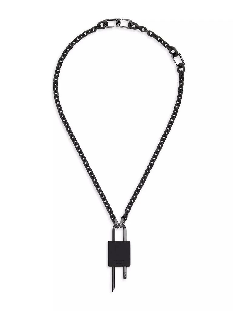 Givenchy Lock Necklace In Metal 2