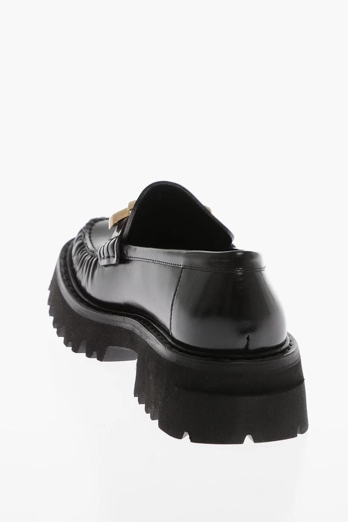 Salvatore Ferragamo Carrion Sole Ingrid Leather Loafers 2