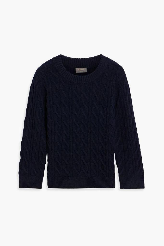 N.PEAL Cable-knit cashmere sweater 1