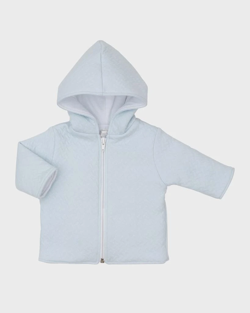 Kissy Kissy Boy's Classic Jacquard Padded Jacket with Hood, Size 3M-18M 1