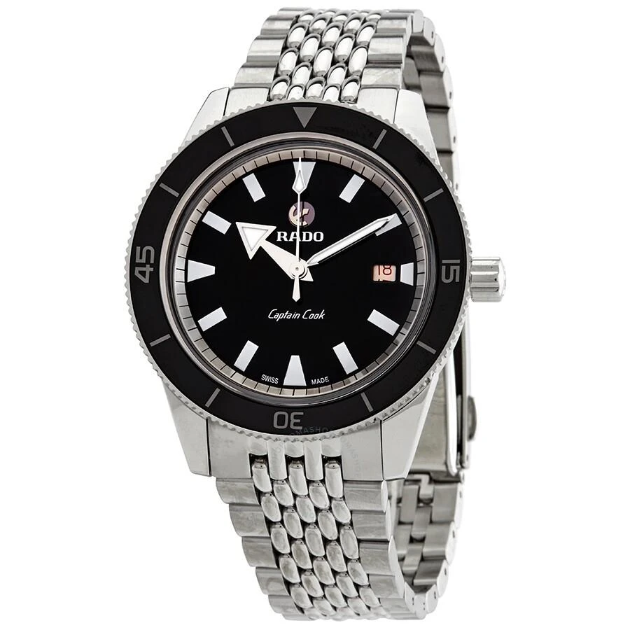Rado Captain Cook Automatic Black Dial Men's Watch R32505153 1