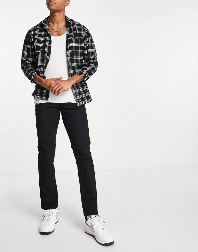 Topman Topman slim jeans in black 4
