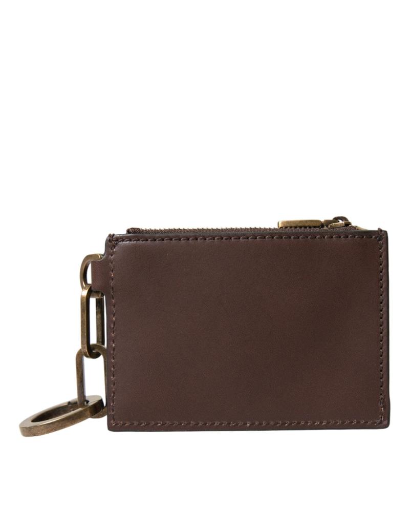 Dolce & Gabbana Dolce & Gabbana  Leather Zip Logo Keyring Coin Purse Keyring Men's Wallet