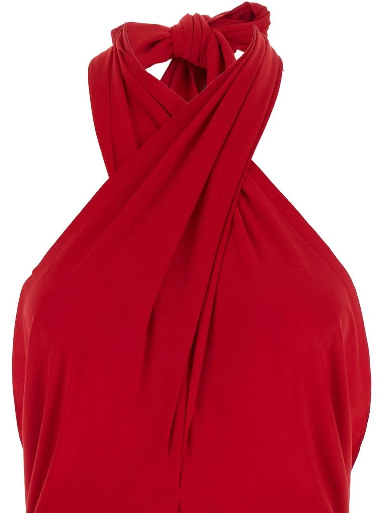 Norma Kamali Norma Kamali Halter-Neck Draped Dress 3