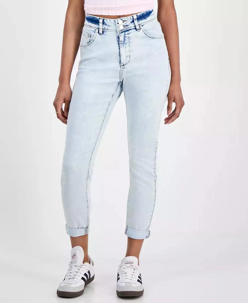 Indigo Rein Juniors' Mid-Rise Light-Wash Cropped Jeans 3