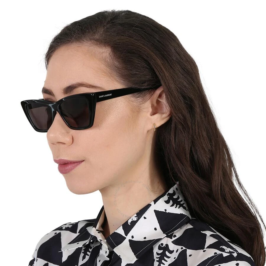 Yves Saint Laurent Grey Cat Eye Ladies Sunglasses SL 276 MICA 001 53 2