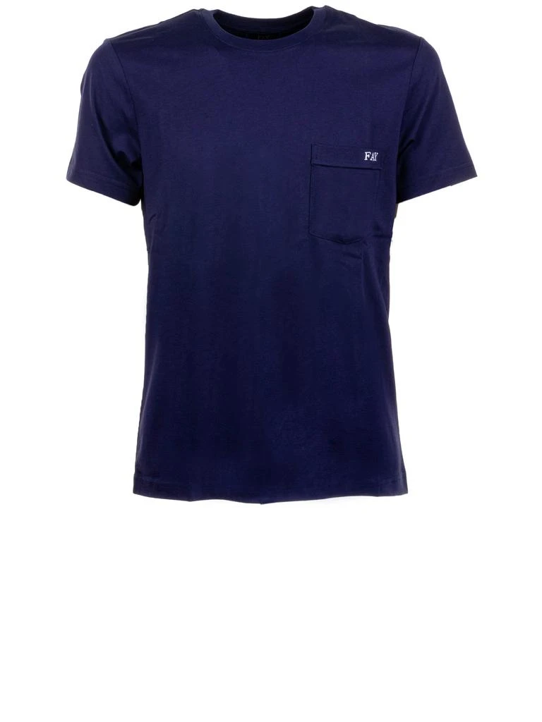 FAY BLUE T-SHIRT WITH LOGO 1