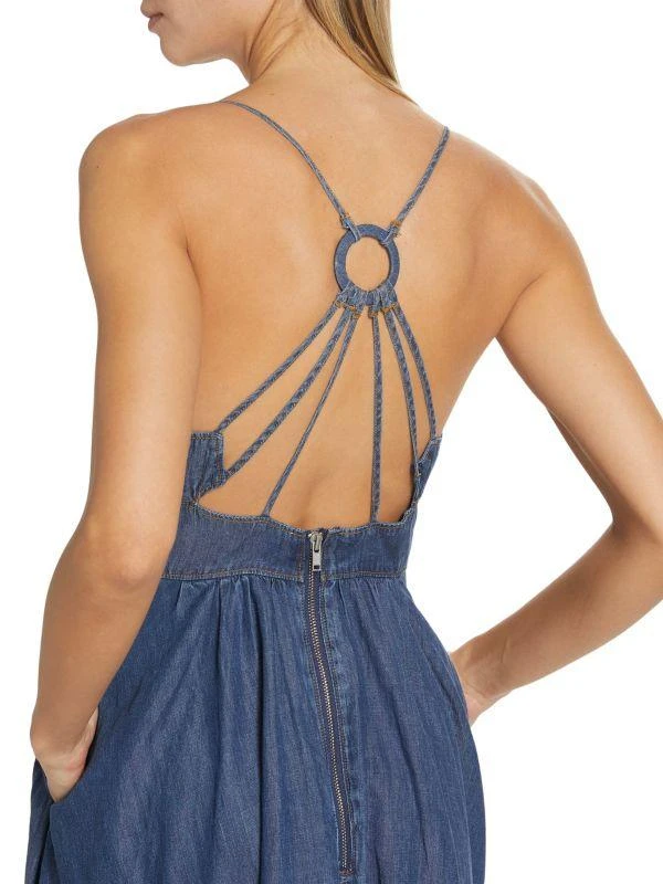 En Saison Sere Denim Midi-Dress 4